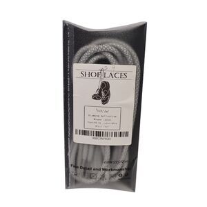 Sinowe Diamond Reflective Shoe Laces Replacement Round Gray 50 in Length New